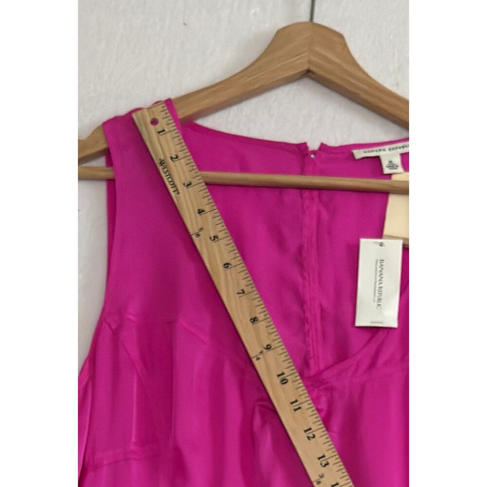 NWT Banana Republic 100% Silk Tank Top XL Pink - Picture 9 of 9